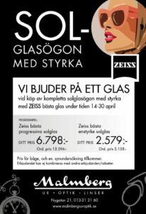 Solglasögon med styrka kampanj hos oss på Malmbergs.